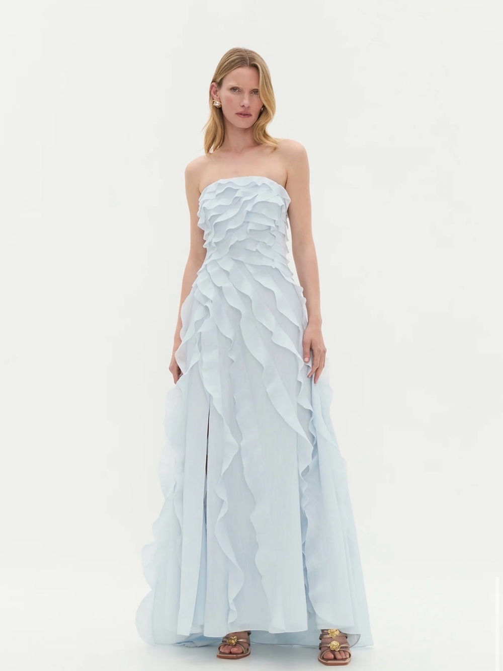 NWT Aje Allairie Gown Pastel Blue
